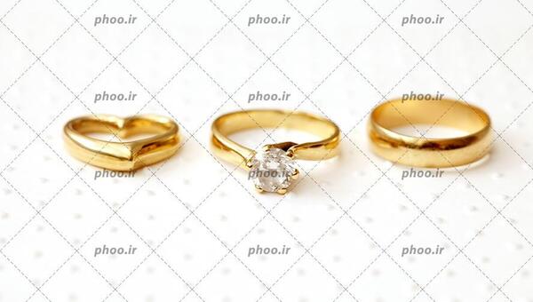 عکس مدل حلقه ازدواج تک نگین