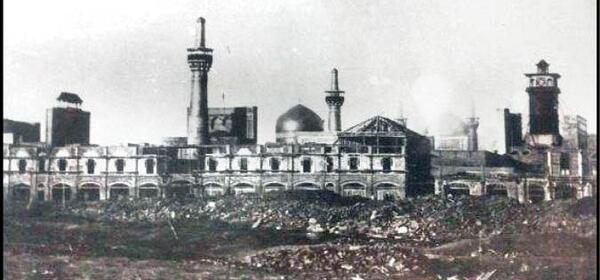 عکس حرم امام رضا از خیابان طبرسی
