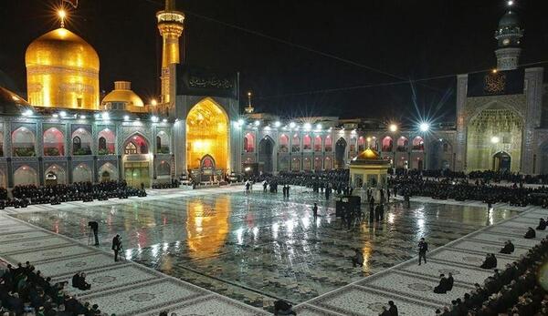 عکس حرم امام رضا از خیابان طبرسی