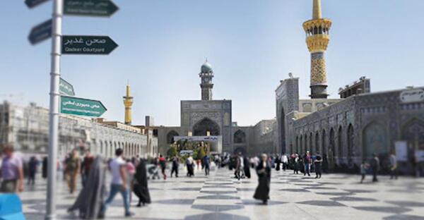 عکس حرم امام رضا از خیابان طبرسی