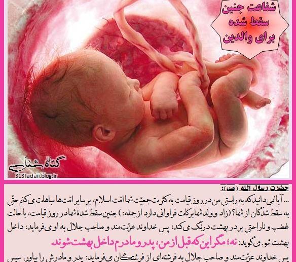 عکس جنین سقط شده