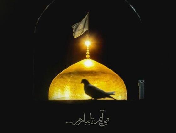 حرم امام رضا عکس نوشته