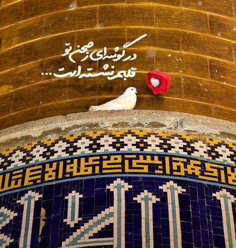 حرم امام رضا عکس نوشته