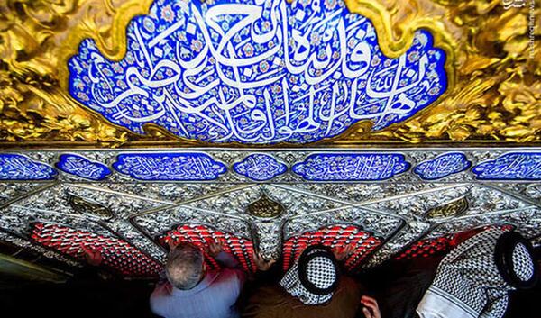 عکس امام حسین در گودی قتلگاه