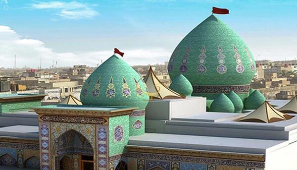 عکس امام حسین در گودی قتلگاه