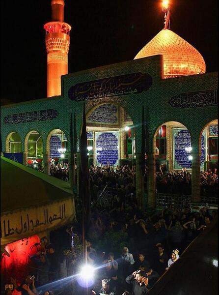 عکس امام حسین در گودی قتلگاه