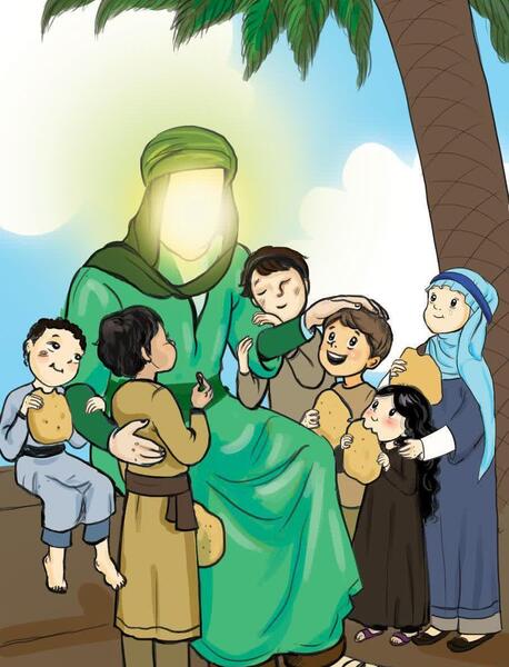 عکس کارتونی از امام علی