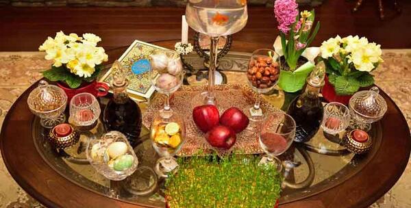 عکس چیدمان سفره ی هفت سین