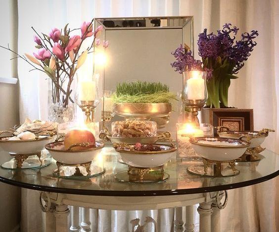 عکس چیدمان سفره ی هفت سین