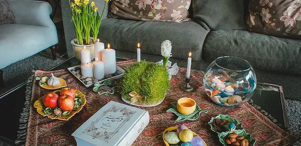 عکس چیدمان سفره ی هفت سین