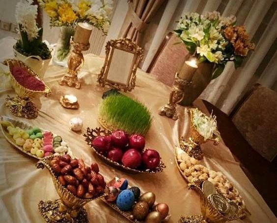 عکس چیدمان سفره ی هفت سین