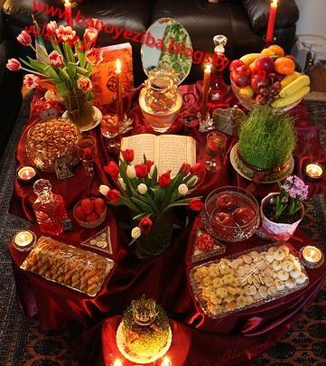 عکس چیدمان سفره ی هفت سین
