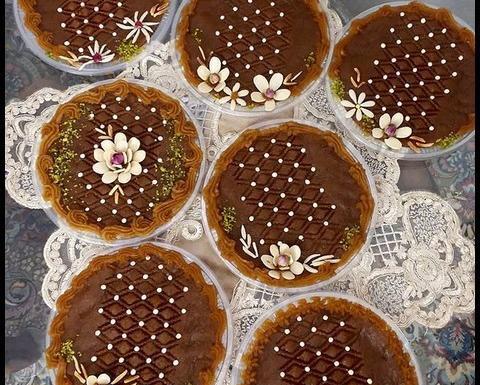 عکس از حلوای تزیین شده