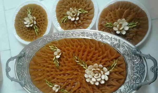 عکس از حلوای تزیین شده