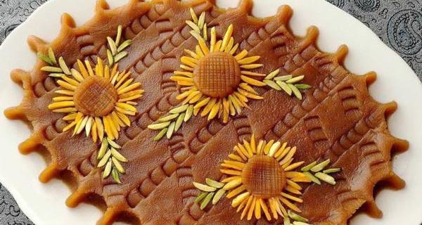 عکس از حلوای تزیین شده