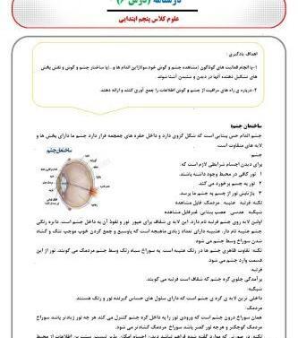 عکس چشم انسان کلاس پنجم
