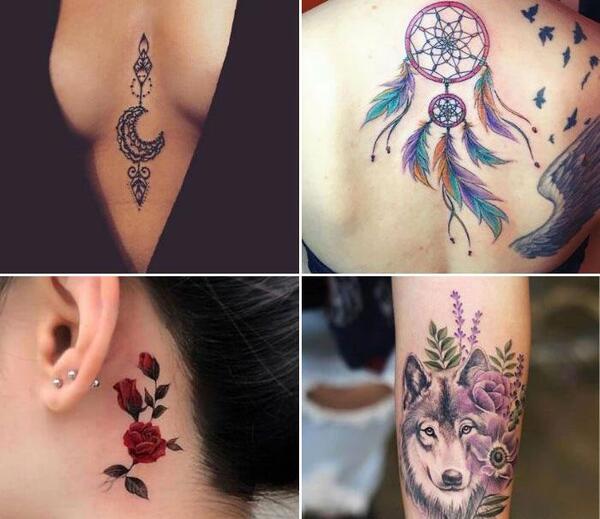 عکس تاتو زنانه روی بدن