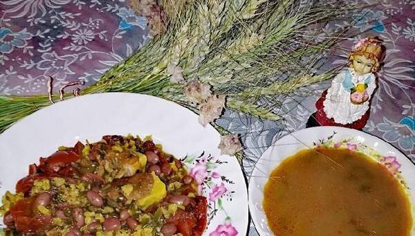 عکس لوبیا آبگوشت