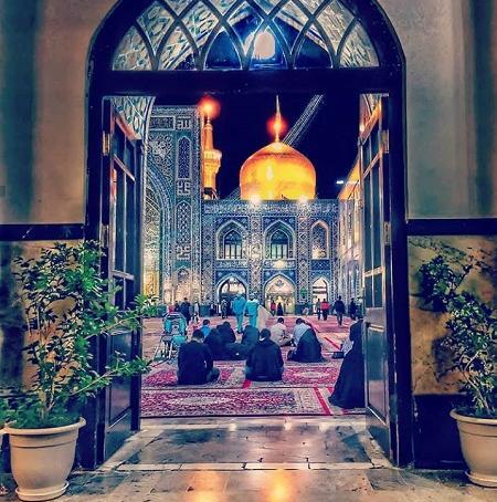 عکس هنری در حرم امام رضا