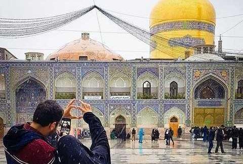 عکس هنری در حرم امام رضا