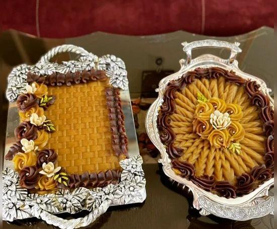 عکس تزیین حلوا برای مجلس ختم