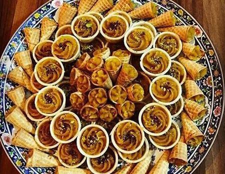 عکس تزیین حلوا برای مجلس ختم