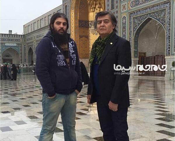 عکس حرم امام رضا با گل نرگس