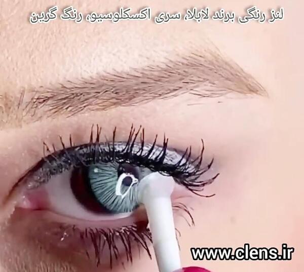 عکس لنز چشم سبز