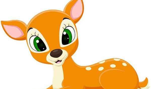 عکس نقاشی بچگانه آهو