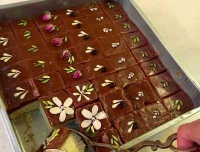 عکس از کیک حلوا