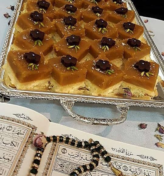 عکس از کیک حلوا