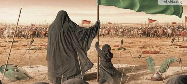 عکس امام حسین با حضرت زینب