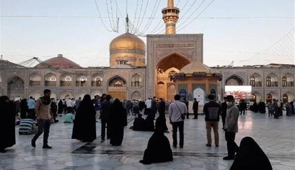 عکس حرم امام رضا در ایام محرم