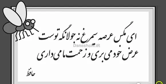 عکس شعر حافظ با معنی