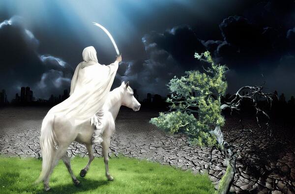 عکس امام زمان بر روی اسب