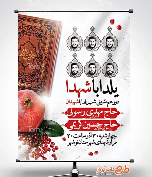 عکس انار و حافظ