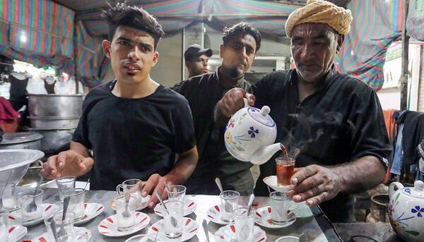 عکس چای عراقی اربعین