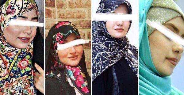 عکس دو دوست صمیمی با حجاب فانتزی