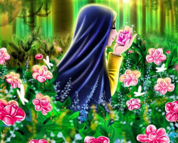 عکس دو دوست صمیمی با حجاب فانتزی