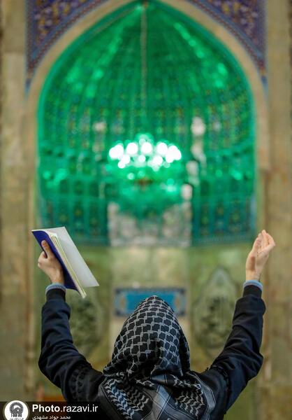 عکس حرم امام رضا در شب قدر