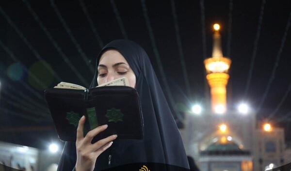 عکس حرم امام رضا در شب قدر