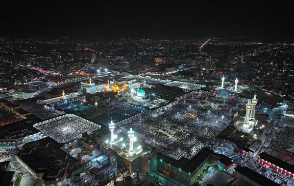 عکس حرم امام رضا در شب قدر