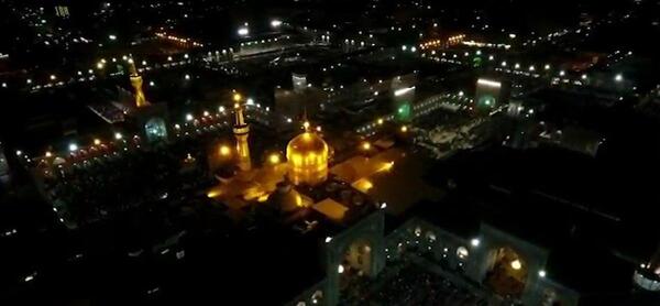 عکس حرم امام رضا در شب قدر