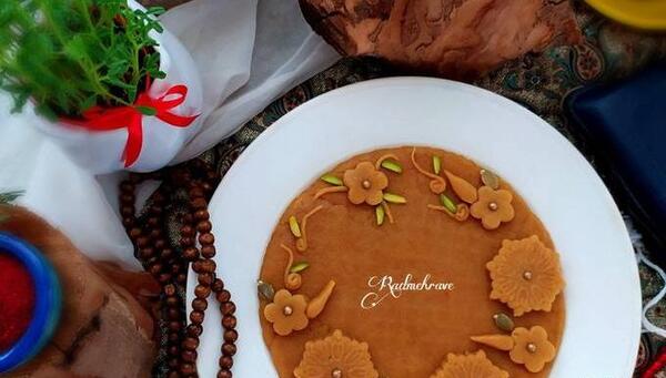 عکس حلوای آرد نخودچی