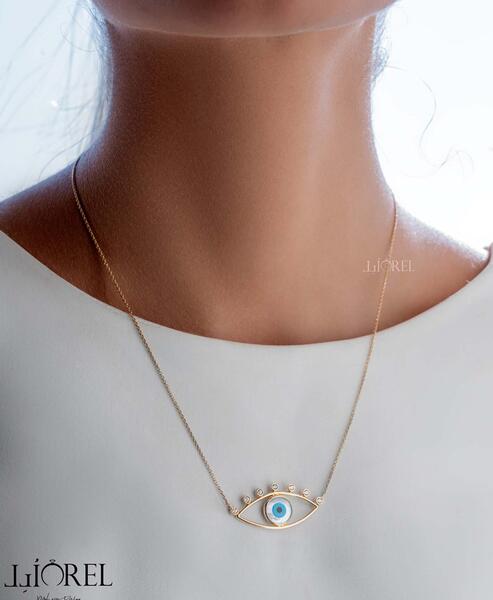 عکس گوشواره و گردنبند چشم نظر