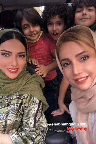 عکس بچه های شبنم قلی خانی