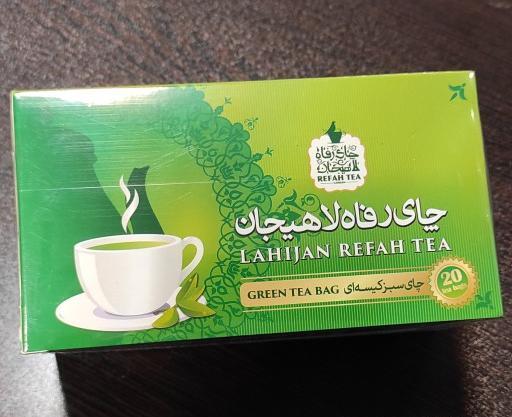 عکس چای سبز کیسه ای