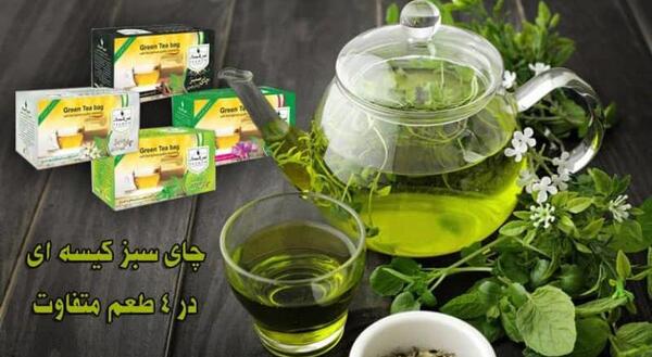 عکس چای سبز کیسه ای