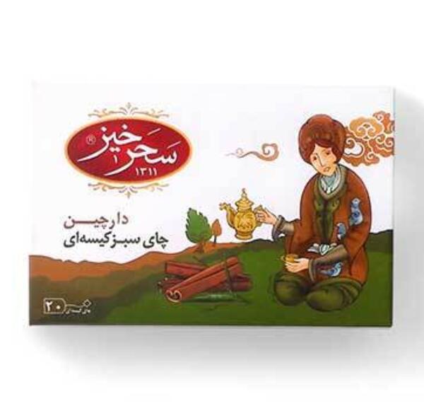 عکس چای سبز کیسه ای