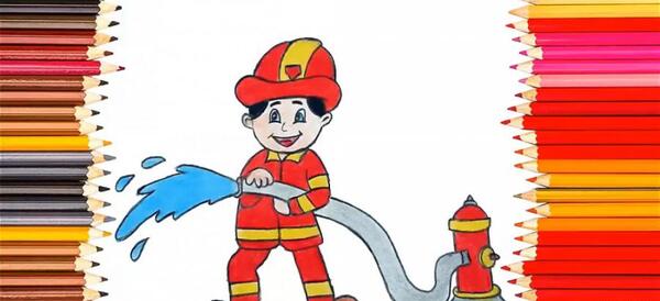عکس کاردستی آتش نشان